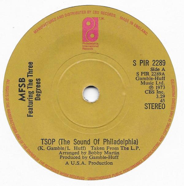 MFSB, The Three Degrees - TSOP (The Sound Of Philadelphia)