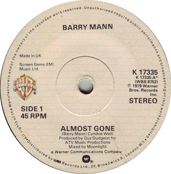 Barry Mann - Almost Gone