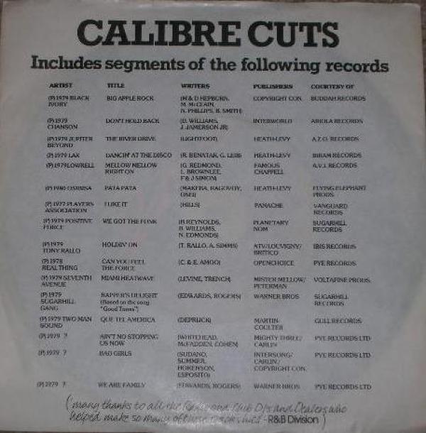  - Calibre Cuts