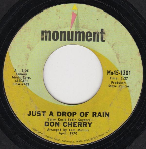 Don Cherry (2) - Just A Drop Of Rain / Between Winston Salem And Nashville, Tennessee