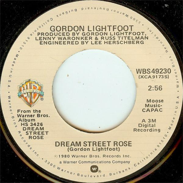 Gordon Lightfoot - Dream Street Rose