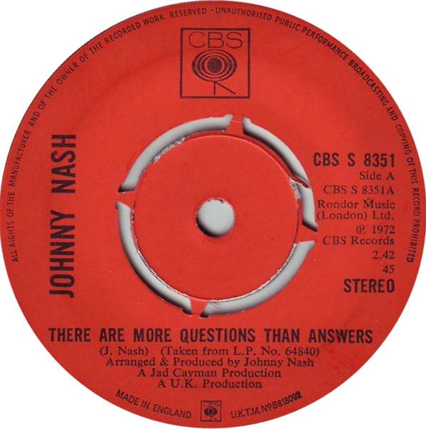 Johnny Nash - There Are More Questions Than Answers