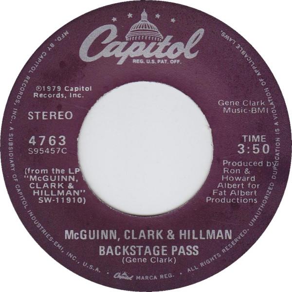 McGuinn, Clark & Hillman - Backstage Pass