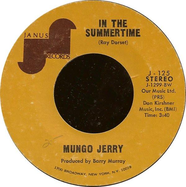 Mungo Jerry - In The Summertime / Mighty Man