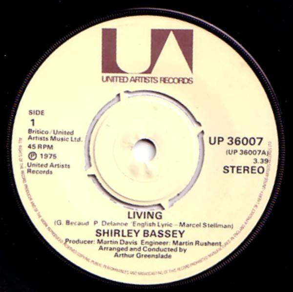 Shirley Bassey - Living  / Everything That Touches You