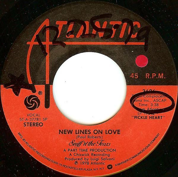 Sniff 'n' the Tears - New Lines On Love / Fight For Love