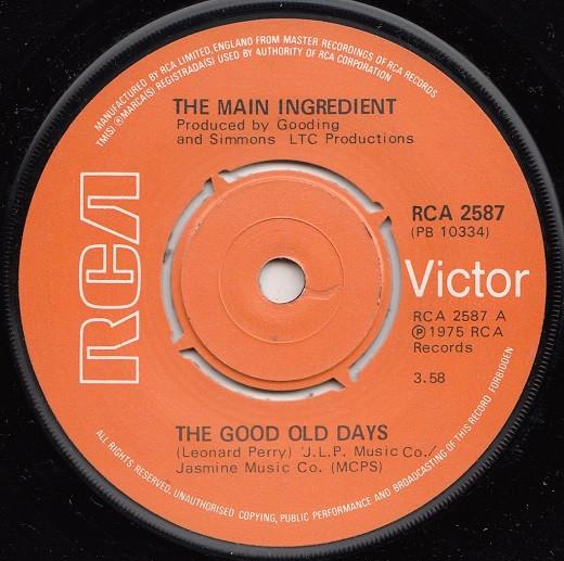 The Main Ingredient - The Good Old Days