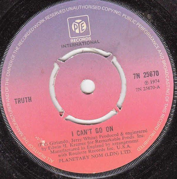 Truth  - I Can't Go On